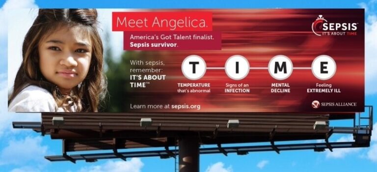 Angelica Hale Sepsis Alliance Billboard