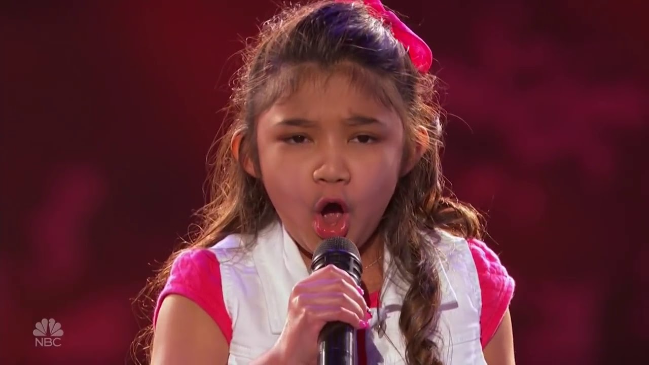 GOLDERN BUZZER - Girl on Fire Angelica Hale Gets the Guest GOLDEN BUZZER!
